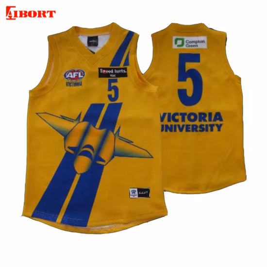 Aibort vente en gros professionnel conçu sur mesure pas cher sublimé imprimé Sport Club OEM Afl Kits de formation Jumper Singlet Jersey uniforme