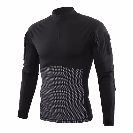 Esdy chemise de pêche en plein air chaude pour hommes chemises en polaire de combat de chasse