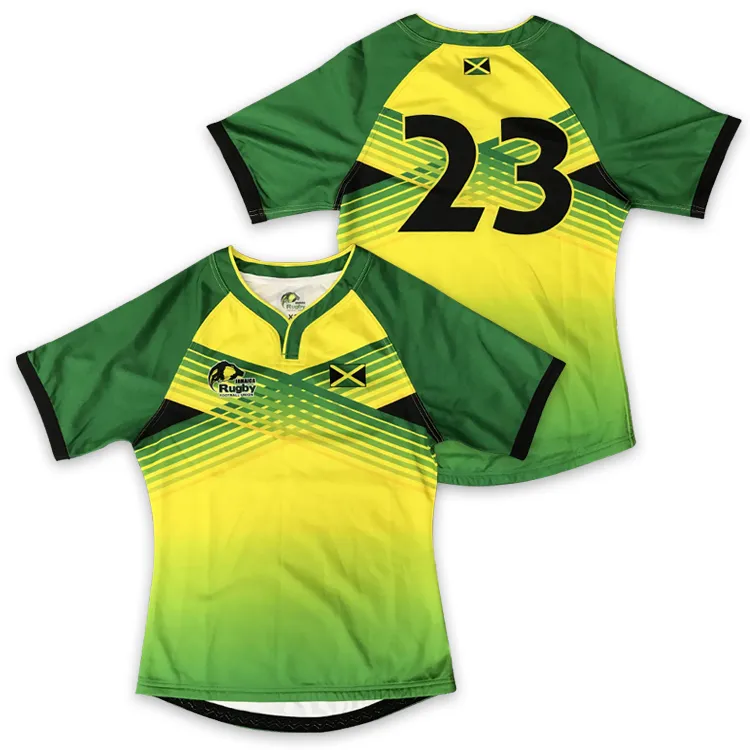 Uniforme de rugby personnalisé pour hommes, broderie par sublimation, chemise de rugby imprimée pour femmes de l'équipe, maillot de rugby