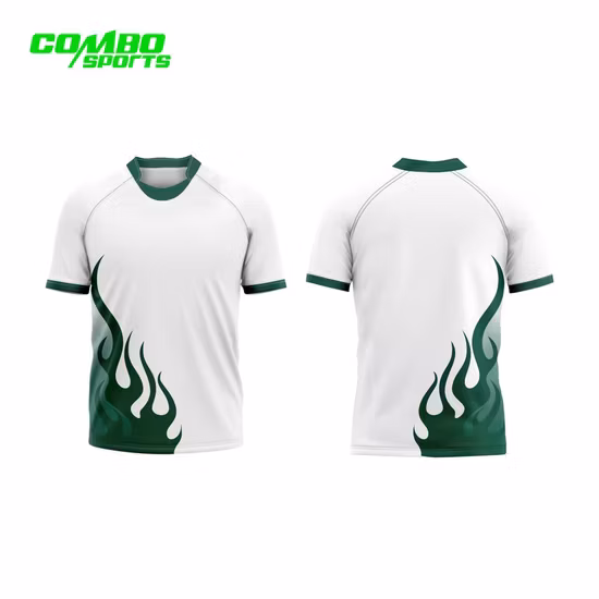 Concevez en gros votre propre maillot de rugby par sublimation, vêtements d'équipe de football de rugby